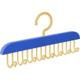 Microcase Dolap İçi Organizer Çok Amaçlı 8 Kancalı ve Yapışkanlı Kravat Sütyen Kıyafet Dolap Askısı-AL4504