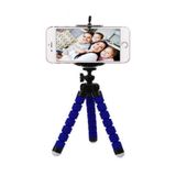 Microcase DSLR Telefon Kamera Sünger Ayaklı Akrobatik Tripod Ahtapot 3 Ayak - Mavi