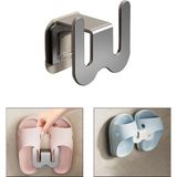 Microcase Duvara Monte Yapışkanlı Metal Terlik Askılığı Çok Fonksiyonlu Portatif Askılık-AL4933 1 Adet (Gri)