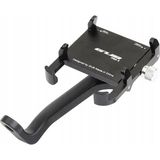 Microcase Gub Pro 2 Alüminyum Alaşım Bisiklet Motosiklet Telefon Tutucu - 55-100MM Dikiz Ayna Bağlantılı Telefon Sabitleyici - AL5773 - Siyah