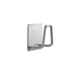 Microcase Güçlü Yapışkanlı Metal Banyo Mutfak Eşya Havlu Vb Ürün Askılığı AL4467-1 Adet Gümüş