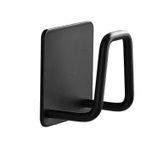 Microcase Güçlü Yapışkanlı Metal Banyo Mutfak Eşya Havlu Vb Ürün Askılığı AL4467-1 Adet Siyah