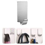Microcase Güçlü Yapışkanlı Metal Banyo Mutfak Eşya Havlu Vb Ürün Askılığı AL4468-1 Adet Gümüş