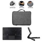 Microcase Honor Pad X8B 11 Inch ile Uyumlu Touchpad Bluetooth Klavye + Tablet Standı - Siyah AL5183
