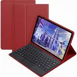 Microcase Honor Pad X9A 11.5 Inch Tablet Için Bluetooth Touchpad Klavye + Standlı Kılıf - Bkk5 - Kırmızı