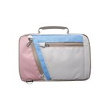 Microcase Honor Pad X9A 11.5 inch Tablet için Omuz Askılı El Tutacaklı Universal Sleeve Taşıma Çantası AL4346 Pembe Mavi Krem