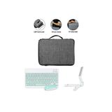 Microcase Honor Pad X9A 11.5'' Tablet Uyumlu Gri Çanta + Türkçe BT Klavye +Mouse + Standı - Yeşil AL5161