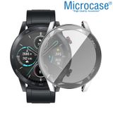 Microcase Honor Watch Magic 2 46mm Önü Kapalı Tasarım Yumuşak Silikon Kılıf - Gümüş