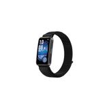 Microcase Huawei Band 10 / Band 9 / Band 8 ile Uyumlu Cırtlı Hasır Örgü Kordon Kayış KY6565