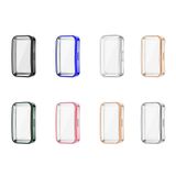 Microcase Huawei Band 8 Önü Kapalı Silikon Kılıf - AL3173 (Gümüş)