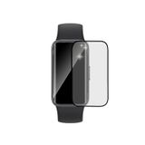 Microcase Huawei Band 8 Tam Kaplayan Kavisli Ekran Koruyucu 3D Pet Film - Siyah AL3385