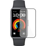 Microcase Huawei Band 9 Tam Kaplayan Kavisli Ekran Koruyucu 3D Pet Film - Siyah AL3385
