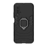 Microcase Huawei Honor 20 Batman Serisi Yüzük Standlı Armor Kılıf - Siyah