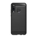 Microcase Huawei Honor 20 Lite Brushed Carbon Fiber TPU Siyah Silikon Kılıf