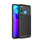 Microcase Huawei Honor 20 Lite Maxy Serisi Carbon Fiber Silikon Kılıf - Siyah