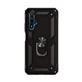 Microcase Huawei Honor 20 - Nova 5T Anka Serisi Yüzük Standlı Armor Kılıf - Siyah