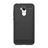 Microcase Huawei Honor 6A Brushed Carbon Silikon TPU Kılıf Siyah Renk