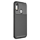 Microcase Huawei Honor 8A Y6 2019 Maxy Serisi Carbon Fiber TPU Siyah Silikon Kılıf