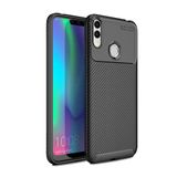 Microcase Huawei Honor 8C Maxy Serisi Carbon Fiber TPU Siyah Silikon Kılıf