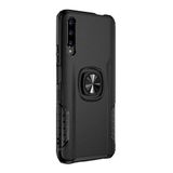 Microcase Huawei Honor 9X - Honor 9X Pro Rome Serisi Yüzük Standlı Armor Kılıf - Siyah