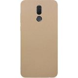 Microcase Huawei Mate 10 Lite Premium Mat Soft Silikon Kılıf + Tempered Cam Altın Renk