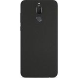Microcase Huawei Mate 10 Lite Premium Mat Soft Silikon Kılıf + Tempered Cam Siyah Renk