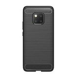 Microcase Huawei Mate 20 Pro Brushed Carbon Silikon TPU Kılıf Siyah Renk