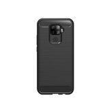 Microcase Huawei Mate 30 Lite Brushed Carbon Fiber Silikon Kılıf - Siyah