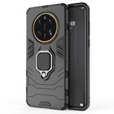Microcase Huawei Mate 50 Pro Batman Serisi Yüzük Standlı Armor Kılıf - Siyah AL3349