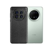 Microcase Huawei Mate 70 ile Uyumlu Leather Serisi Deri Efekt Silikon Kılıf - Siyah Al3337