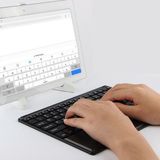 Microcase Huawei Matepad 11 2021 Bluetooth Touchpad Klavye 25 cm (Tr Sticker) + Tablet Standı AL2758 - Siyah