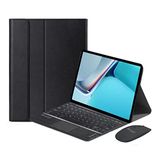 Microcase Huawei MatePad 11 2021 ile Uyumlu Bluetooth Touchpad Klavye + Bluetooth Mouse + Standlı Kılıf - BKK7