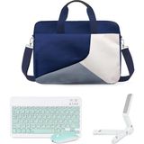 Microcase Huawei MatePad 11.5 2025 için Macbook Çantası + Türkçe Bluetooth Klavye + Mouse + Tablet Standı Yeşil AL5162