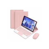 Microcase Huawei Matepad 11.5 2026 ile uyumlu Tablet Bluetooth Touchpad Klavye+Bluetooth Mouse+Standlı Kılıf-BKK7