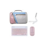 Microcase Huawei Matepad 11.5 PaperMatte Edition Uyumlu Tablet Çanta+TürkçeBT Klavye+Mouse+Standı-Pembe AL4382