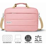 Microcase Huawei Matepad Air (2025) Tablet ile Uyumlu Tablet Notebook Macbook Evrak Çantası Pembe AL5496