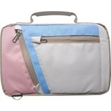 Microcase Huawei Matepad Pro 12.2 Papermatte Edition Tablet Için Omuz Askılı El Tutacaklı Universal Sleeve Taşıma Çantası AL4346 Pembe Mavi Krem
