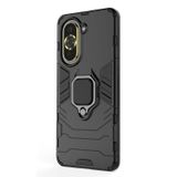 Microcase Huawei Nova 10 Batman Serisi Yüzük Standlı Armor Kılıf - Siyah AL3349