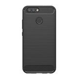 Microcase Huawei Nova 2 Brushed Carbon Silikon TPU Kılıf Siyah Renk