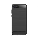 Microcase Huawei Nova 2S Brushed Carbon Silikon TPU Kılıf Siyah Renk