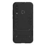 Microcase Huawei Nova 4 Alfa Serisi Armor Standlı Kılıf - Siyah