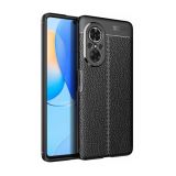 Microcase Huawei Nova 9 SE Leather Tpu Silikon Kılıf - Siyah