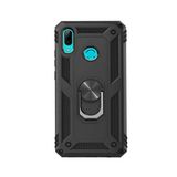 Microcase Huawei P Smart 2019 Anka Serisi Yüzük Standlı Armor Kılıf - Siyah