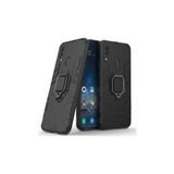 Microcase Huawei P Smart 2019 Batman Serisi Yüzük Standlı Armor Siyah Kılıf