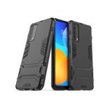 Microcase Huawei P Smart 2021 Alfa Armor Standlı Perfect Koruma Kılıf Siyah