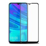 Microcase Huawei P Smart Plus 2019 Tam Kaplayan Çerçeveli Tempered Ekran Koruyucu - Siyah
