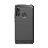 Microcase Huawei P Smart Z Brushed Carbon Fiber Silikon Kılıf - Siyah