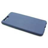 Microcase Huawei P10 Premium Silikon Tempered Cam + Koruma Lacivert Kılıf