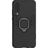 Microcase Huawei P30 Batman Serisi Yüzük Standlı Armor Siyah Kılıf