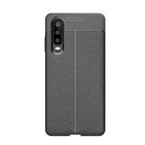 Microcase Huawei P30 Leather Serisi Tpu Silikon Kılıf - Siyah